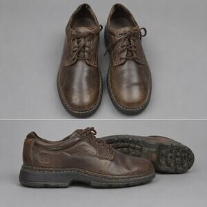 Timberland Men’s Brown Leather Plain Toe Oxford Shoes Size 11.5M